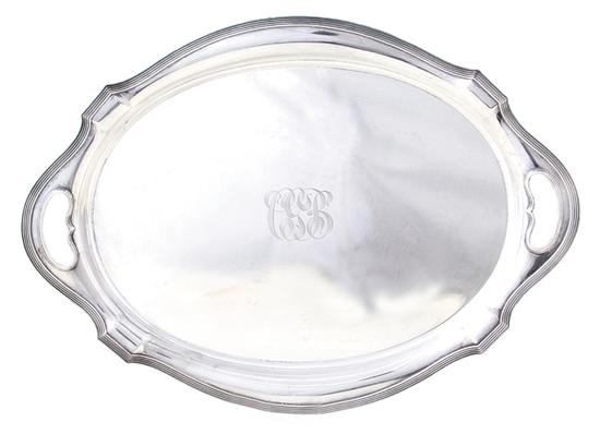 Gorham sterling serving tray for