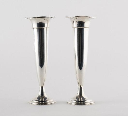 GORHAM STERLING SILVER BUD VASESA