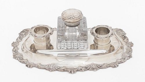GORHAM STERLING SILVER INKSTAND