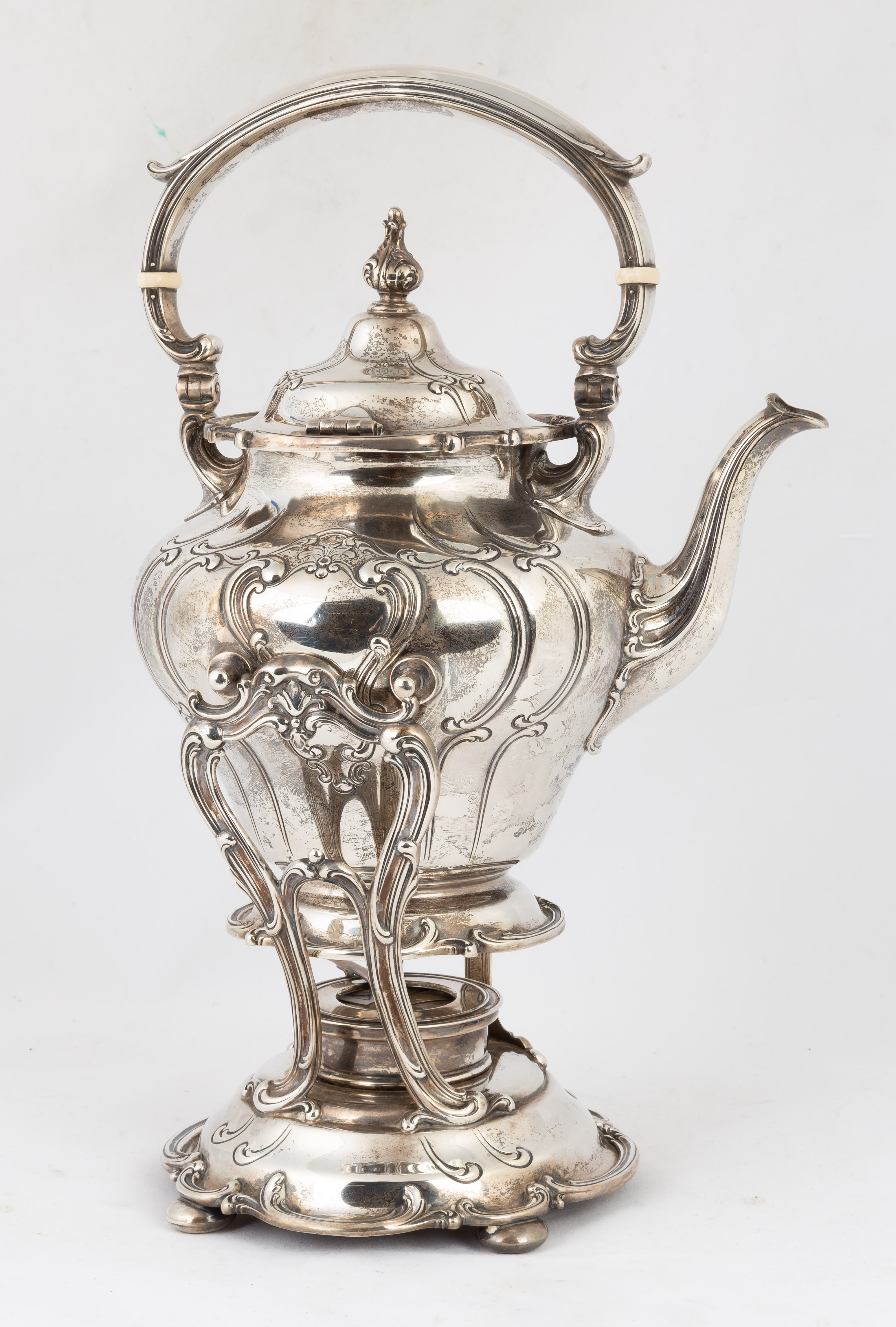 GORHAM STERLING SILVER KETTLE AND