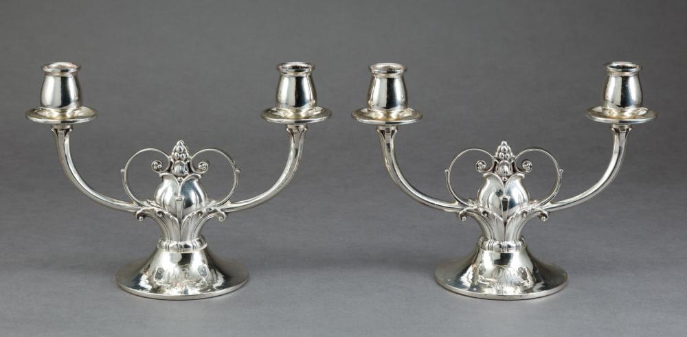 GORHAM STERLING SILVER TWO-LIGHT