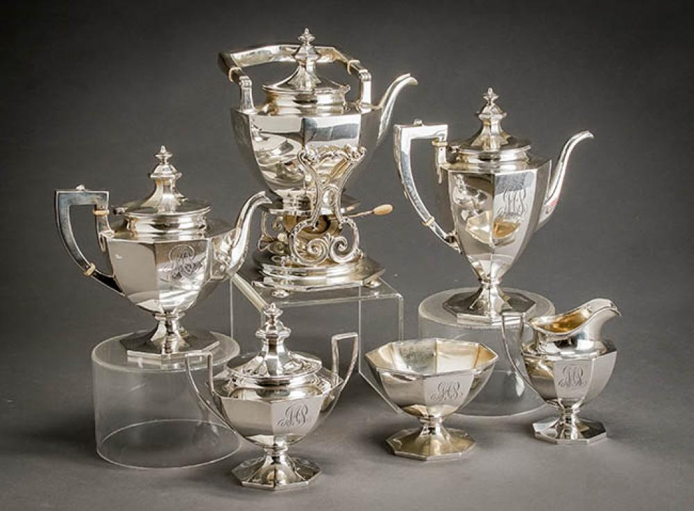 GORHAM STERLING SIX-PIECE COFFEE