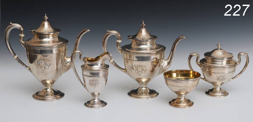 Gorham Sterling Tea Set (5)
