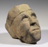 GOTHIC CARVED STONE HEAD Roman