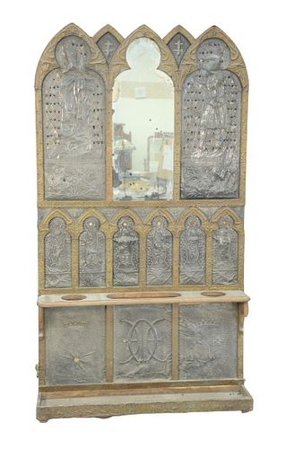 GOTHIC HALL RACK, HAVING EMBOSSED