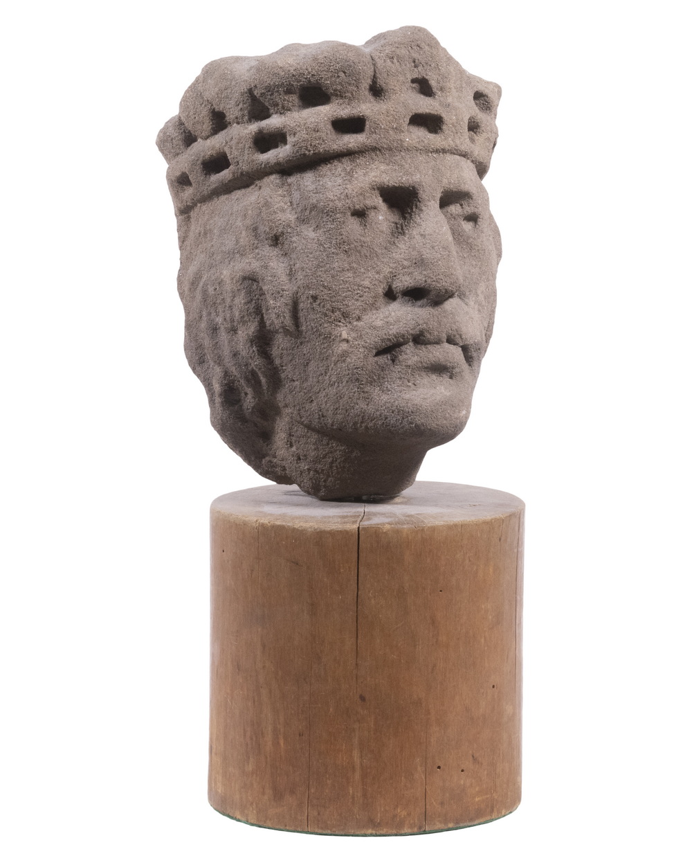 GOTHIC PERIOD SANDSTONE KING'S HEAD