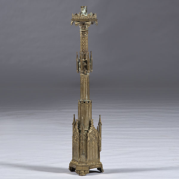 Gothic Revival Brass Altar