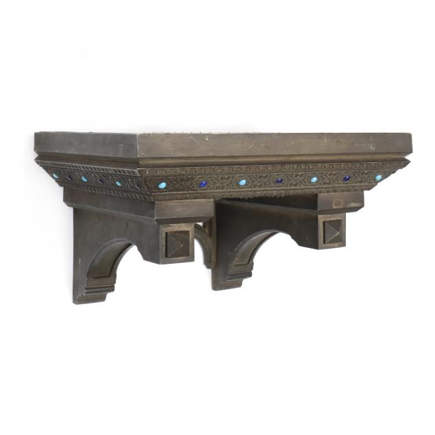 GOTHIC REVIVAL BRONZE SHELF Late