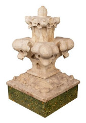 GOTHIC REVIVAL CARVED STONE FO
