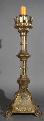 GOTHIC REVIVAL CAST BRASS ALTA