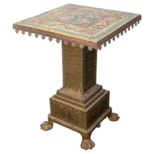 GOTHIC REVIVAL FAIENCE TOP