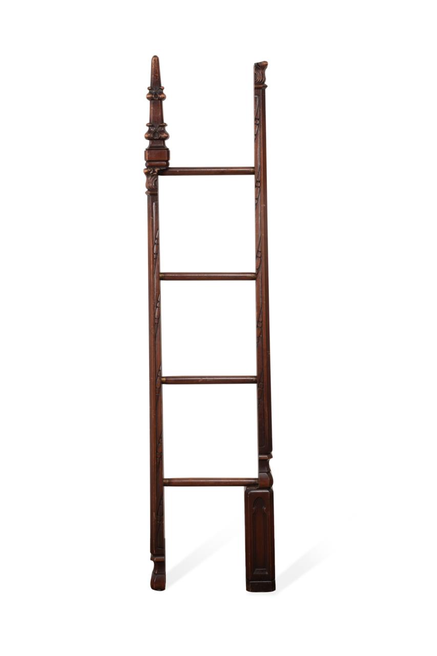 GOTHIC REVIVAL MAHOGANY FOLDING