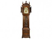 GOTHIC REVIVAL OAK TALL CASE C