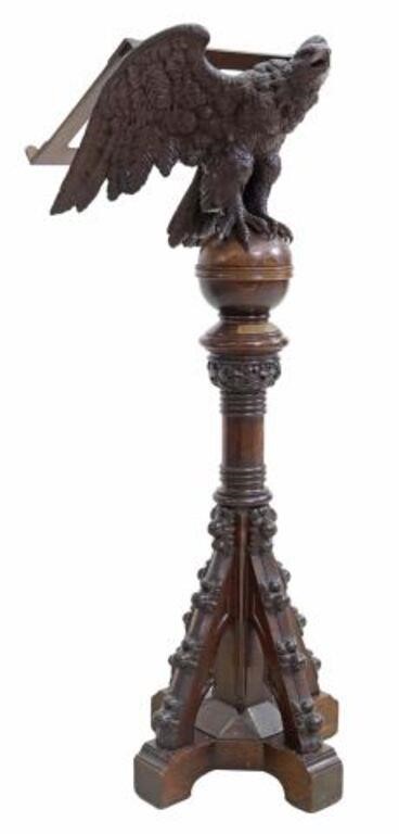 GOTHIC REVIVAL RELIGIOUS CARVED OAK