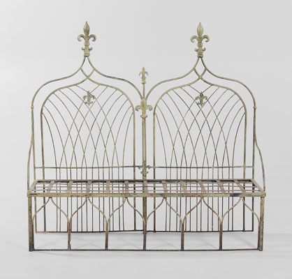 Gothic Revival Style Garden Bench