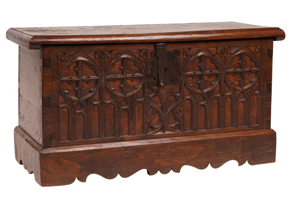 GOTHIC-STYLE CARVED OAK