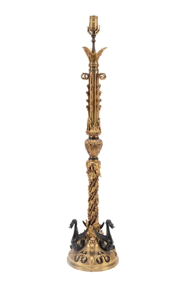 GOTHIC STYLE LAMP AND SHADE, MANNER