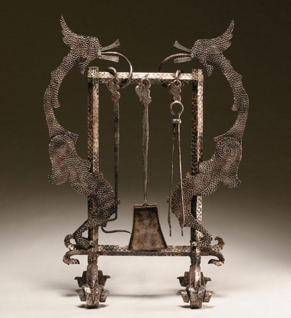 Gothic style silvered wrought