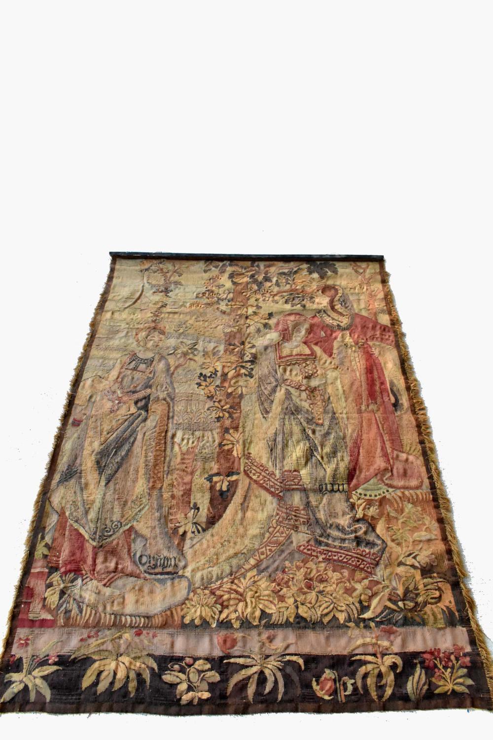 GOTHIC STYLE WOVEN TAPESTRY