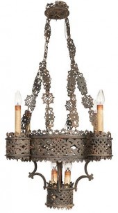 GOTHIC STYLE WROUGHT IRON PIER