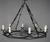 GOTHIC STYLE WROUGHT IRON SIX-