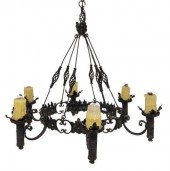 GOTHIC STYLE WROUGHT IRON SIX-
