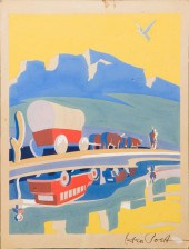 GOUACHE, GEORGE BOOTH POST Geo