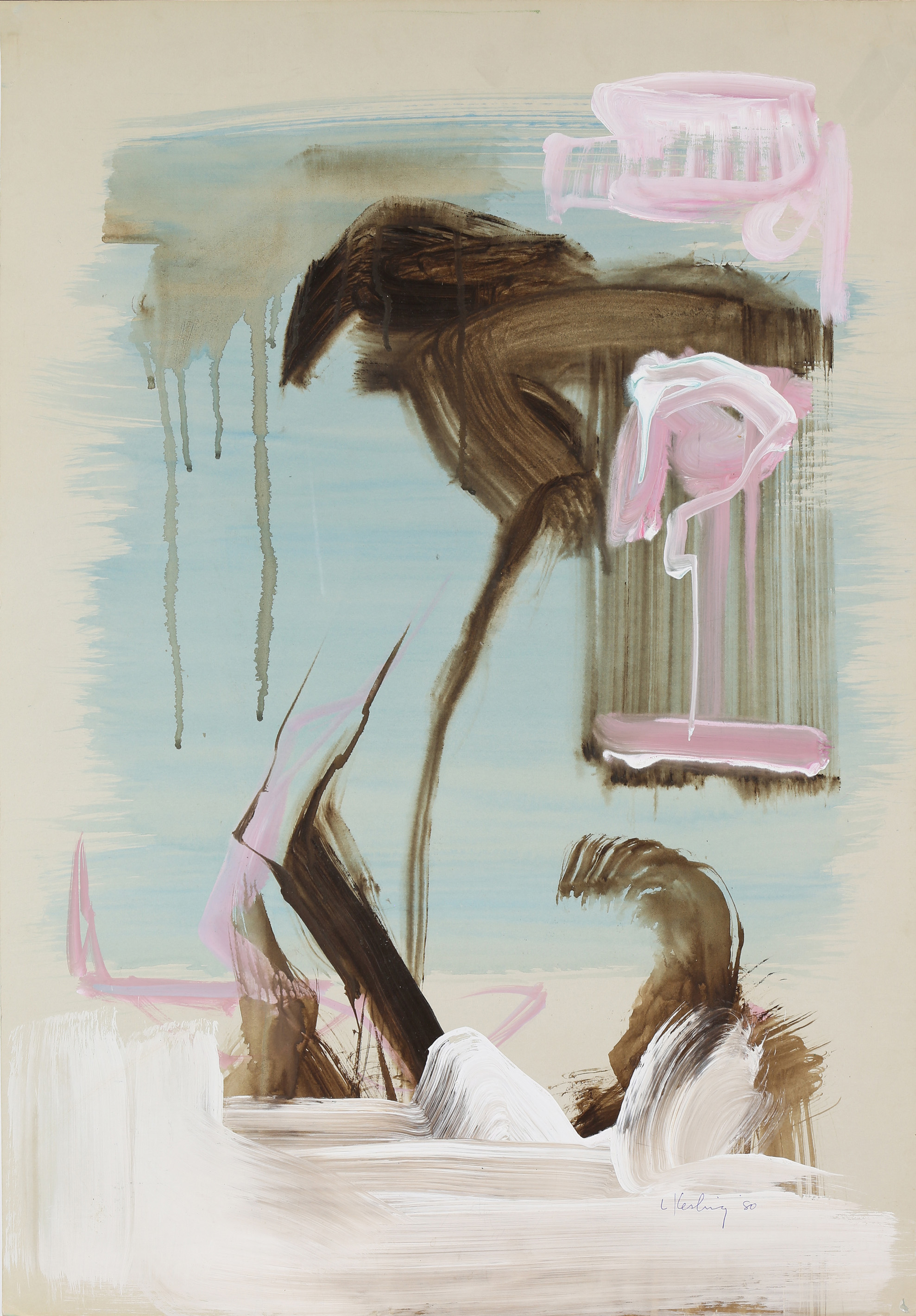 GOUACHE, LEWIS C. KESLING Lewis