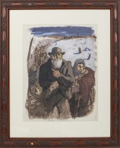 GOUACHE ON PAPER, THE PILGRIMA