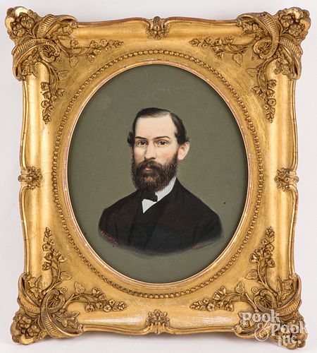 GOUACHE PORTRAIT OF A