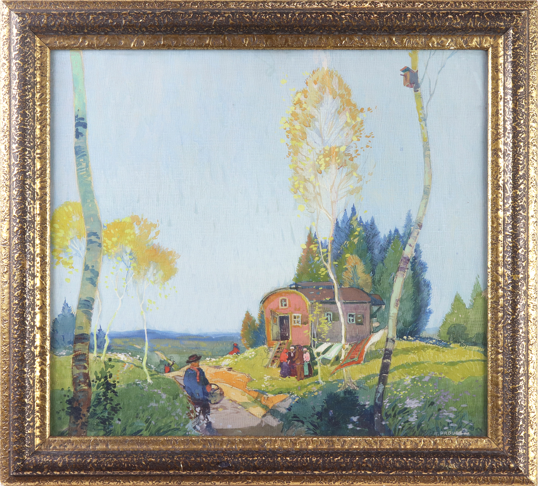 GOUACHE, RUDOLF PREUSS Rudolf