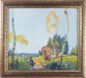 GOUACHE, RUDOLF PREUSS Rudolf