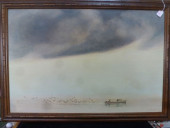 GOUACHE SEASCAPE BY ALLAN D. J