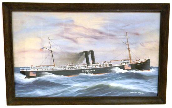 Gouche of American steamship