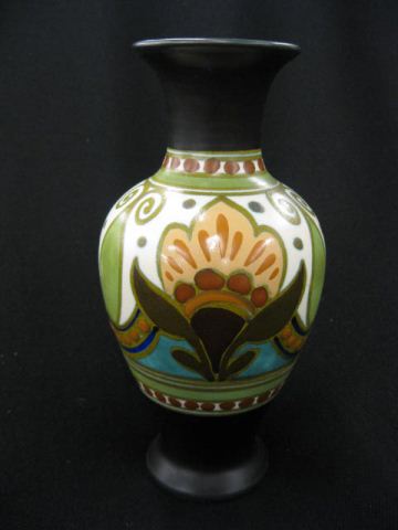 Gouda Dutch Pottery Vase stylized