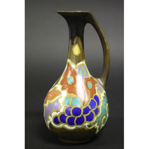 Gouda Holland pottery ewer,