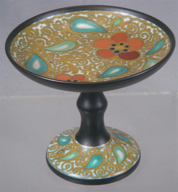 Gouda pottery compote, blue