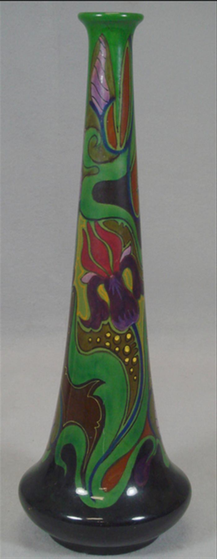 Gouda pottery vase, base drilled
