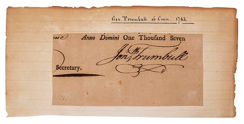 GOVERNOR JONATHAN TRUMBULL CUT