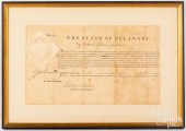 GOVERNOR OF DELAWARE, SIGNED A