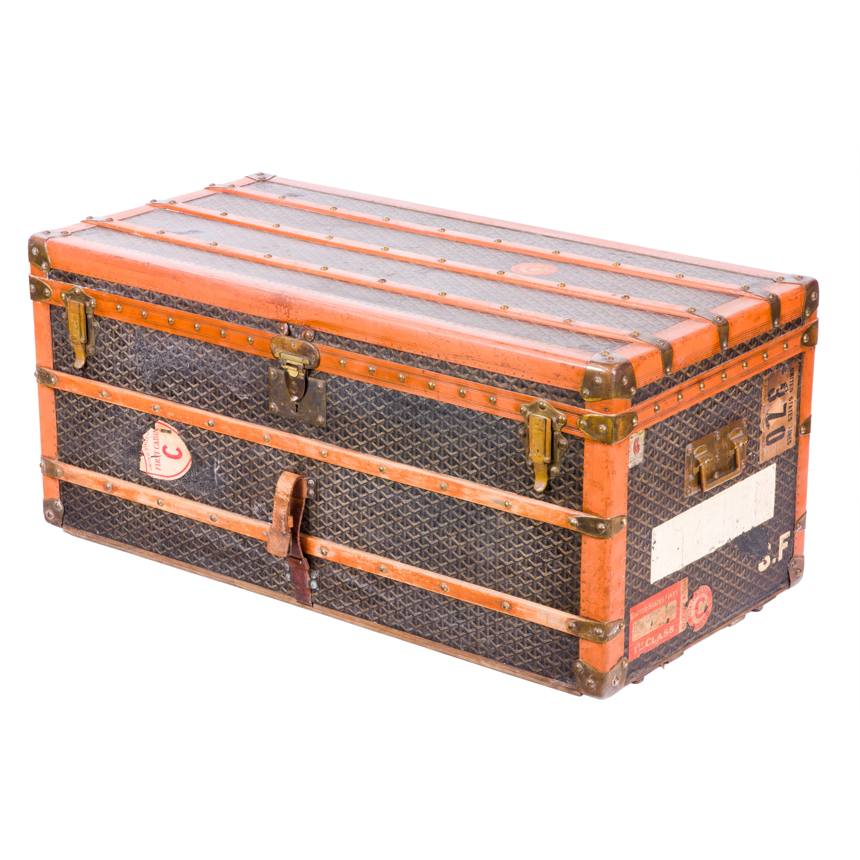 GOYARD, STEAMER TRUNK Goyard,
