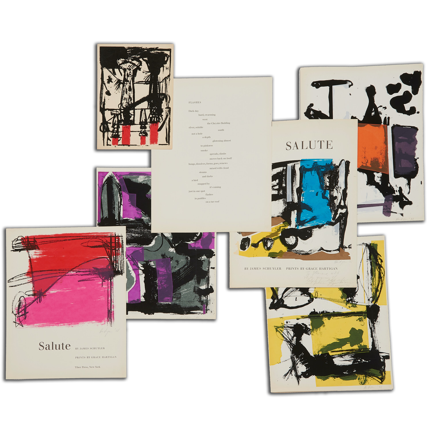 GRACE HARTIGAN, PORTFOLIO OF SIGNED