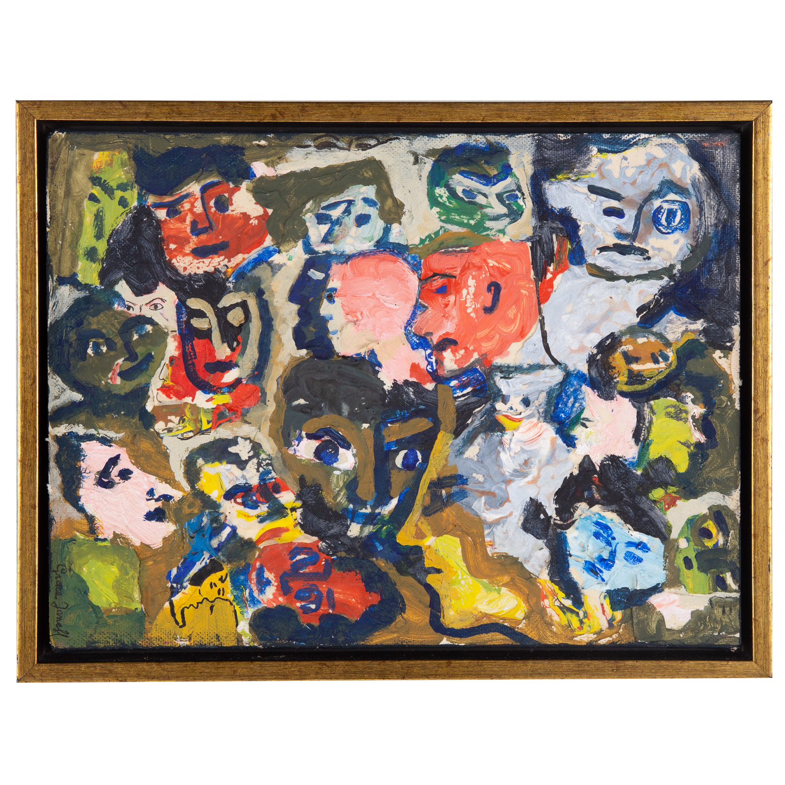 GRACE JANEFF. MANY FACES, OIL