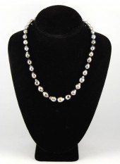 GRADUATED BAROQUE PEARL NECKLA