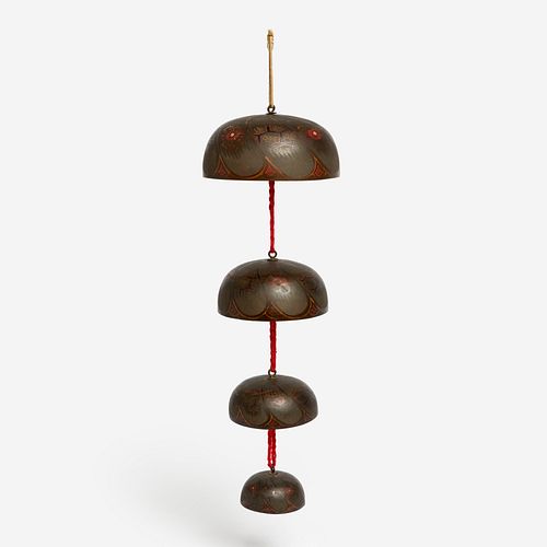 GRADUATED SET OF 4 TIBETAN TEMPLE