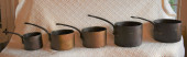 GRADUATED SET OF FIVE ANTIQUE