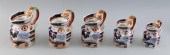 GRADUATED SET OF FIVE GAUDY IR