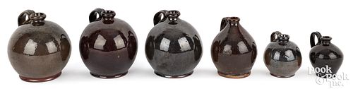GRADUATED SET OF SIX REDWARE