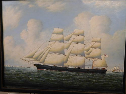 GRAHAM FLIGHT PAINTING OF SEA