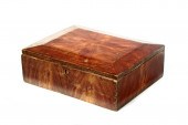 GRAIN-DECORATED LOCKBOX.  Attr